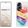 Pouzdro a kryt na mobilní telefon Honor mmCase Honor 70 - barevné peří