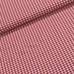 Bavlněný kanafas SOFI 0,5x0,5cm červený, š.140cm (látka v metráži) – Zboží Mobilmania