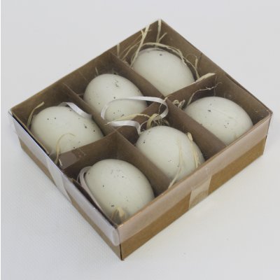 Vajíčka pvc 6ks/6cm bílá – Hledejceny.cz