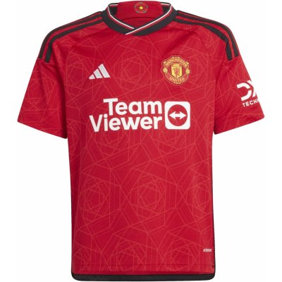 Adidas Manchester United 23/24 dětský domácí fotbalový dres červený – Zboží Mobilmania