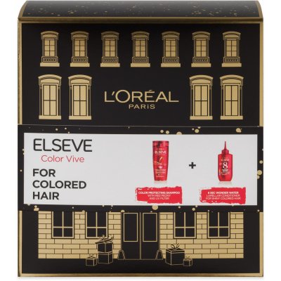 L'Oréal Paris Elseve Color Vive šampon Elseve Color Vive 250 ml + balzám na vlasy Elseve Color Vive 8 Second Wonder Water 200 ml dárková sada – Zboží Mobilmania