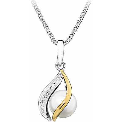 Moiss Elegantní stříbrný přívěsek s pravou perlou PP000104