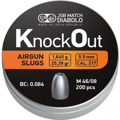 Diabolky JSB Knock Out 5,5 mm .217 200 ks – Sleviste.cz