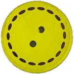 Pro Háčkování Dřevěný knoflík se štěpováním Ø 25 mm žlutý – Sleviste.cz