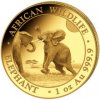 Bayerische Hauptmünzamt zlatá mince African Wildlife Elephant 2024 1 oz