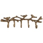 Clayre & Eef ptáčci 18 x 2 x 6 cm zlatý – Hledejceny.cz