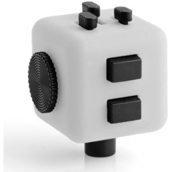 Fidget Cube Antistresová kostka bílo černý