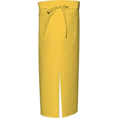 Link Kitchen Wear Bistro a barová zástěra do pasu s kapsou a rozparkem pro dynamickou práci Žlutá – Hledejceny.cz