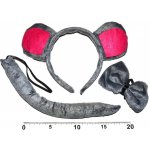 Sada myš s ocasem čelenkou a motýlkem 810990 – Sleviste.cz