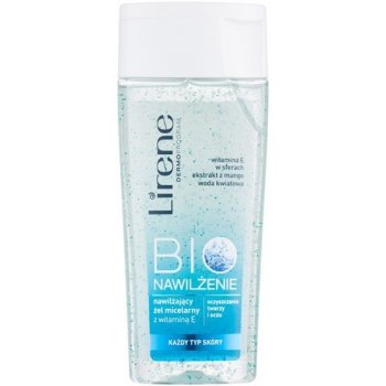 Lirene Bio Hydration čistící micelární gel na obličej a oči (With Vitamin E, Mango Extract and Flower Water) 200 ml