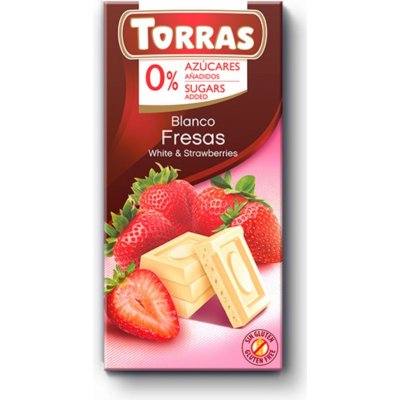Torras Bílá s jahodami 75 g – Zboží Dáma