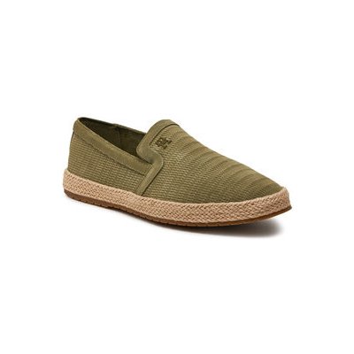 Tommy Hilfiger espadrilky Th Esapdrille Classic Suede FM0FM04984 zelené – Zboží Mobilmania