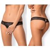 Dámské erotické kalhotky a tanga Žhavá tanga Shibu crotchless thong - Obsessive