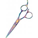 Sibel Cisoria Pink Rainbow Kadeřnické nůžky 5,5" duhové s ornamenty – Zboží Dáma