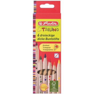 Pastelky 6 ks. Trilino, troj. - Pelikan – Hledejceny.cz
