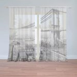 Záclony Stavba mostu: 2 ks - 150x250 cm - Sablio – Hledejceny.cz