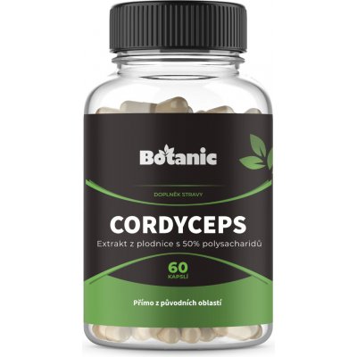 Botanic Cordyceps extrakt z plodnice s 50% polysacharidů 60 kasplí