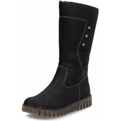 Rieker polokozačky černé Y3466-00 – Zboží Mobilmania