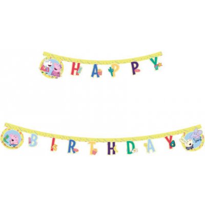 Procos Banner Happy Birthday prasátko Peppa – Hledejceny.cz