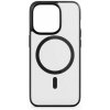 Pouzdro a kryt na mobilní telefon Apple iStores by Epico Hero Magnetic - MagSafe Compatible Case iPhone 15 Pro - transparentne čierny