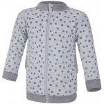 Little Angel Mikina podšitá LESK Outlast® šedý melír šedý puntík/růžová baby – Zboží Dáma