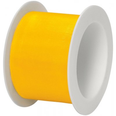 Stuha organzová žlutá 40mm x 4m (6,-Kč/m) – Zboží Dáma