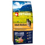 Ontario Adult Medium Lamb & Rice 12 kg – Hledejceny.cz