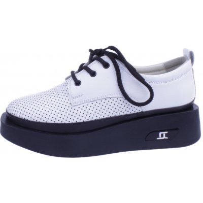 EFFE TRE SHOES Boty 130 bíé dámské kožené polobotky – Zboží Dáma
