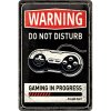 Obraz Retro cedule plech 200x300 Warning Do Not Disturb