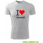 Tričko I love Jarmil dárky pro zamilované páry bílé – Hledejceny.cz