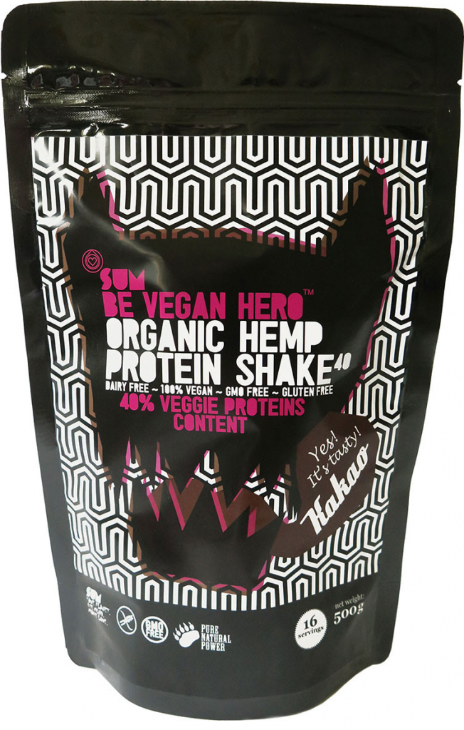 SUM Konopný protein shake Be Vegan Hero 500 g