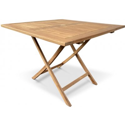 NOELA Stůl zahradní skládací ROGER II., teak 100 cm – Hledejceny.cz