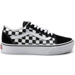 Vans Old Skool Platform Checkerboard/black/True white – Zboží Mobilmania