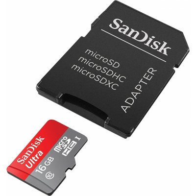 SanDisk microSDHC 16 GB UHS-I U1 SDSQUAR-016G-GN6MA – Hledejceny.cz