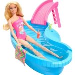 Mattel Barbie set s bazénem a doplňky v krabici – Hledejceny.cz