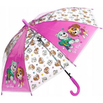Tlapková patrola deštník dětský růžový