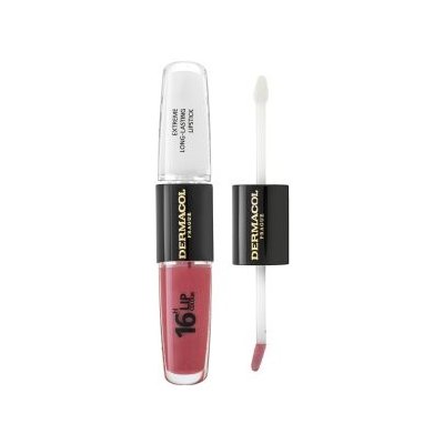 Dermacol 16H Lip Colour Extreme Long-Lasting Lipstick dlouhotrvající dvoufázová barva a lesk na rty No. 12 8 ml – Zboží Dáma