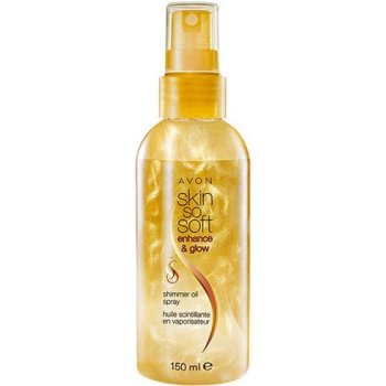 Avon Skin so Soft Enhance & Glow rozjasňující třpytivý tělový olej 150 ml