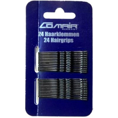 Comair Hair Clips Pretty Fashion Bobby Pins 24 ks, Černá, 5 cm – Zboží Dáma
