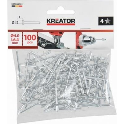 PowerPlus KRTH62703 - Trhací nýty 4,0x6,4mm 100ks – Hledejceny.cz