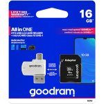 Goodram MicroSDHC 16 GB Class 10 M1A4-0160R12 – Hledejceny.cz
