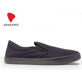 Anatomic ALL IN Barefoot slip on plátěnky černá/černá