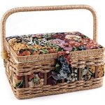 Kazeta - košík na šicí potřeby - květy – Hledejceny.cz