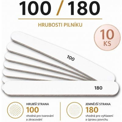 Petra nehty Pilník profesionální rovný bílý 100/180 10 ks – Sleviste.cz