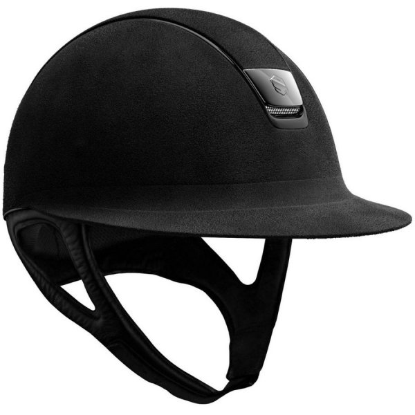 Jezdecká helma Samshield Jezdecká helma Miss Shield Premium chrome black 2.0 černá