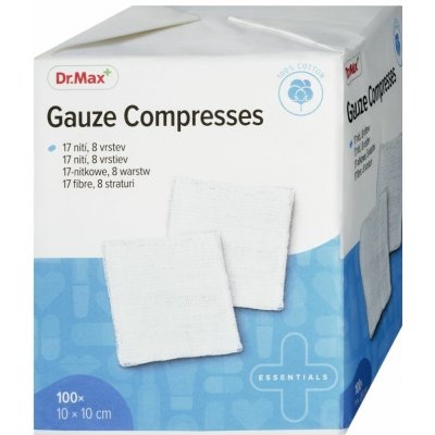 Dr.Max Gauze Compresses 10 x 10 cm 100 ks – Zboží Dáma
