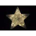 Nexos Vánoční dekorace hvězda 35 cm 30 LED teple bílá – Hledejceny.cz