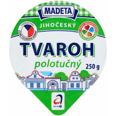 Madeta Jihočeský Tvaroh polotučný 250 g