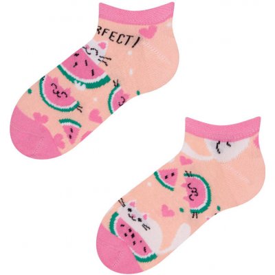 Dedoles Veselé dětské ponožky Kočka s melounem
