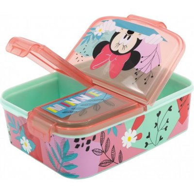 Stor dělený plastový box na svačinu Prasátko Pepina – Zboží Dáma